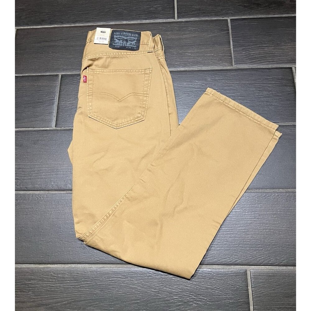 NWT Levi’s Twill Brown Straight Fit Men’s Jeans Size 30x30